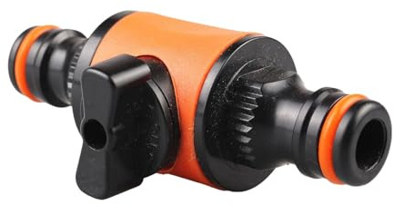 Acoplador de manguera de jardín, adaptador de manguera de agua, válvula de cierre, conector rápido de doble vía, accesorios de manguera de jardín para riego y limpieza de riego