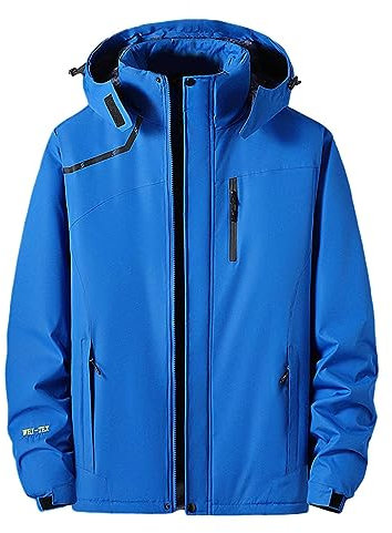 SRZYMJ Windjacke Herren Wasserdicht Sweatjacke Weis S Herren Übergangsjacke Sommer Dünne Regenjacke Regenjacke Wasserdicht Atmungsaktiv Sweatjacke Weis S Blau Bomberjacke Herren Grau XXL