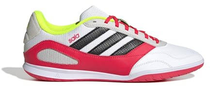 adidas Mens Super Sala Indoor Court Football Boots White/Red 10.5 UK
