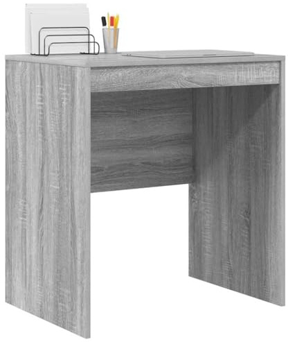 vidaXL Schreibtisch Graues Sonoma 70 x 50 x 76 cm | Stylischer moderner Look mit grauer Sonoma-Oberfläche, Robuste Spanplatte für lange Haltbarkeit,