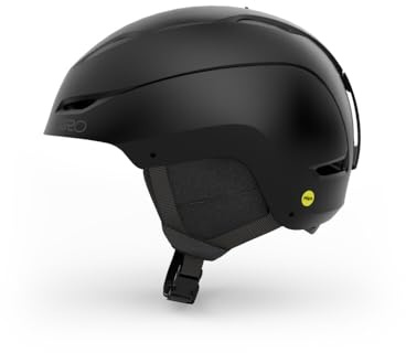 Giro Ratio Ski Helmet - Snowboard Helmet for Men, Women & Youth - Matte Black - S (52–55.5cm)