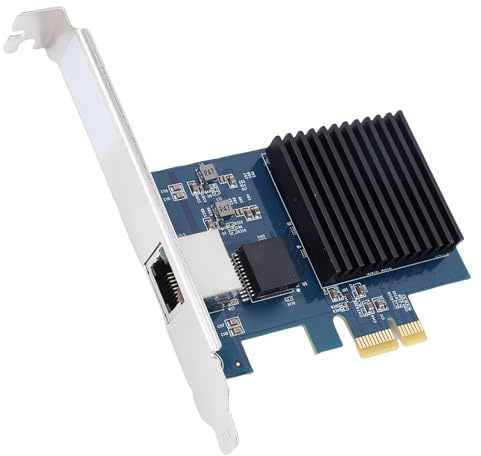 VBESTLIFE 10G PCIe -Netzwerkkarte mit RTL8127 -Chip, 10gbit/s Ethernet -Adapter für Linux, PCI Express 4.0 X1 Bis RJ45 -Port, 6 Geschwindigkeit 10 G/5 G/2,5 G/1 G/100m/10 Mbit/s