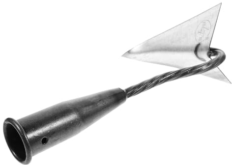 ARTIBETTER Azada Triangular de Galvanizado Herramienta Manual Resistente para Suelo y Abonar Accesorio Agrícola para Jardinería y Deshierbe Práctico y Duradero