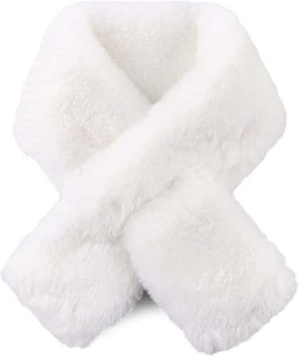 XIABYAYU Sciarpa da Donna Invernale, Sciarpa Donna Invernale Pile, Sciarpas con Collo In Pelliccia, Adatto A Donne E Ragazze per Tenersi Al Caldo In Inverno, Adatto Anche per Natale/Nero
