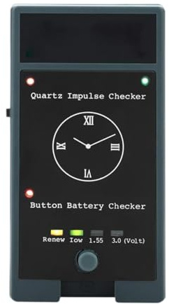 budiniao Tester del movimento dell'orologio Tester della batteria dell'orologio Strumento portatile e pratico per gli appassionati di riparazioni Strumento per