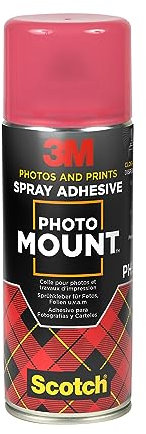 Scotch PhotoMount Klebespray - Sprühkleber für Fotos, Folien u.v.a.m., 400 ml, 1 Dose/Packung - für Schnelle und Dauerhafte Verbindungen