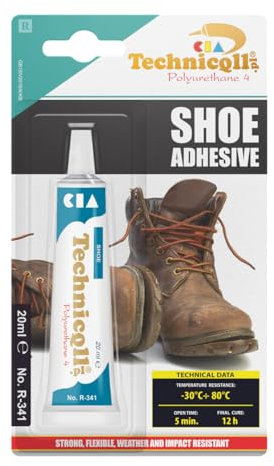 STRONG ADHESIVE GLUE FOR SHOES LEATHER RUBBER FELT NYLON LEATHERETTE FABRICS 20ml new