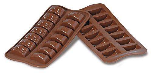scg09 silikonbakform för chokladkaka brun