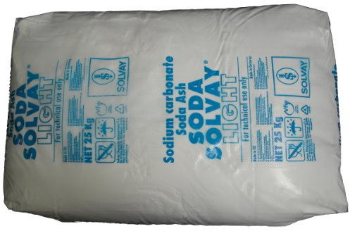 25kg Soda Pulver (Waschsoda Natriumcarbonat Na2CO3 Soda leicht), techn. Qualität, Sackware