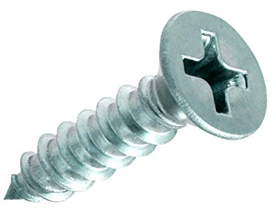 Rok Hardware #6 x 5/8 Flat Head Phillips Deep Thread Wood Screws Nickel (Zinc Finish) - Super Value 100 Pack