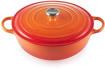LE CREUSET Signature Soup Pot 32cm Flame SS Knob