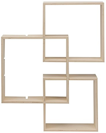 Glorex 6 1320 304 - Design Rahmen aus Holz in quadratischer Form, 3 Stück in 3 verschiedenen Größen, ca. 30 x 30 x 10 cm, 27 x 27 x 10 cm und 24 x 24 x 10 cm