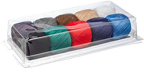 ZKH Klarsichtpackung mit Baumwoll-Stopfgarn, 10 Knäuel a 20 m, farbig Sortiert