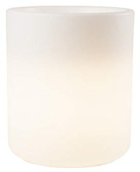 8 seasons Design Shining Pot S Blumentopf (weiß), E27-Fassung, RGB LED Leuchtmittel mit Farbwechsel, dimmbar, Indoor & Outdoor