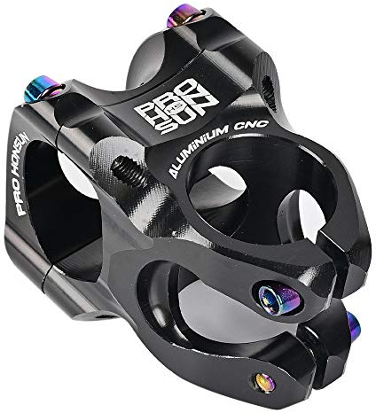 AKDSteel 31,8 Zoll Vorbau für Mountainbike-Vorbau, CNC, kurzer Lenkervorbau, Aluminiumlegierung, MTB, Mountainbike, Teile für Radfahren, Rennrad, MTB, BMX, Fixie Gear 559, schwarz, 31,8 mm x 28,6 mm