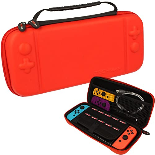 TECHGEAR Nintendo Switch / Switch OLED Hard Protective Carry Travel & Storage Case Cover - for Switch + Joy-Con Controllers + Game Cards + Accessories