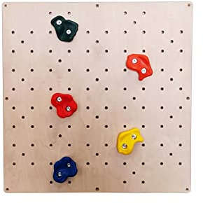 Kidsmont Kletterwand Indoor für Kinder mit Griffe | Nachhaltig Kinder Kletterwand aus natürlichem Holz | Kletterwand Kinderzimmer minimalistisches Design | 100% ECO | Made in Europe