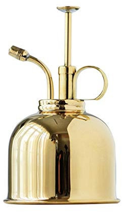 Gießkanne Handbuch Push-Typ kleine Gießkanne, glatt und zart Gießkanne, 300ML, Kupfer / Messing Farbe, Geeignet for Bewässerung Grünpflanzen auf Balkone, Gärten und Gemüsegärten Pflanze Wasserkanne(Br