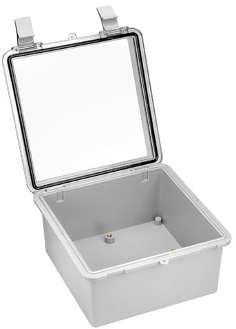 MOERAE Scatola di Derivazione Impermeabile IP65, 150 x 150 x 90 mm Scatola di Giunzione Elettrica con Coperchio Trasparente, Scatola Derivazione Esterna per Progetti Elettronici
