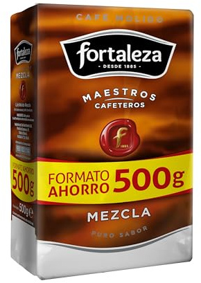 CAFÉ FORTALEZA Café Molido Mezcla - 6 Paquetes 500g (Total 3KG)