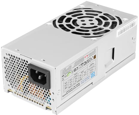 JUSTOP 350W TFX Size PSU, 80 Plus Slimline Power Supply, Slim Mini PSU For DELL HP Acer Slimline Desktop PCs
