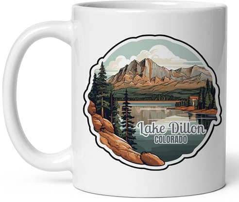Tasses À Café Lac Dillon, Colorado Mug Céramique Personnalisable Personnalisé Tasses De Petit Déjeuner, Pour Collègue De Travail, Anniversaire, Domicile, 330ml