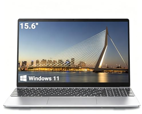 Breloom Computer portatile Win 11 da 15,6 pollici, 6 GB+512 GB, processore Celeron N4500, display FHD 1920 x 1080, Wi-Fi 5, BT5.0, Numpad, per aziende e studenti (N4500, 6+512 GB)