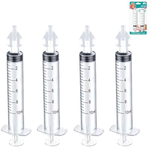 Lot de 4 aspirateurs nasaux pour bébé, nettoyeur de nez pour nouveau-nés et tout-petits, nettoyeur de nez sûr avec embout d'aspiration nasale en silicone nettoyable et réutilisable