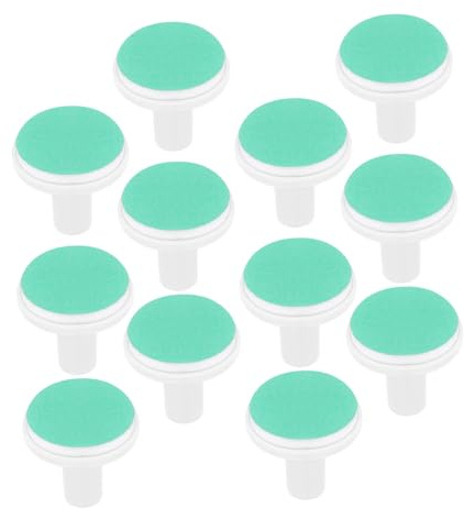 UTHCLO 12 St Elektriska Ersättningspaddar för Babynagelfil Mjuka Sliphuvuden för Pojke Flicka och Småbarns Nagelvård Skonsamma och Säkra Gröna Slipplattor för Elektrisk Nageltrimmer