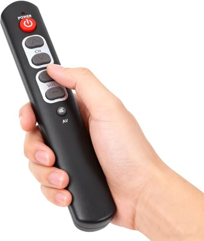 Tosuny Télécommande Universelle pour TV, STB, DVD, HiFi, Magnétoscope, etc. Télécommande de Remplacement d'apprentissage Intelligent avec Configuration à Une Touche, Portée de 10 M