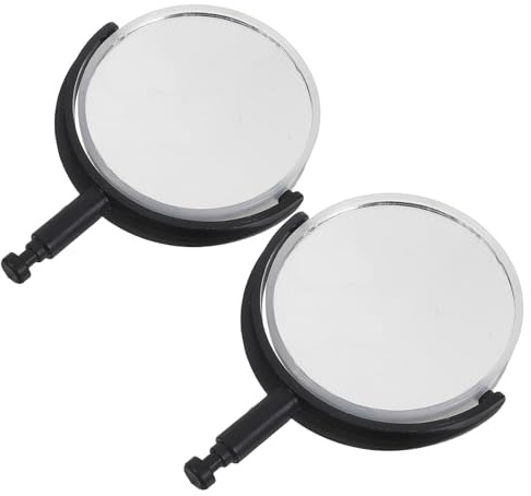 Alipis Espejo Reflectante para Microscopio Biológico Soporte de Plástico 2 Piezas Accesorio Óptico Compacto y Portátil para Microscopio Experimental y Aula Repuesto Indispensable para