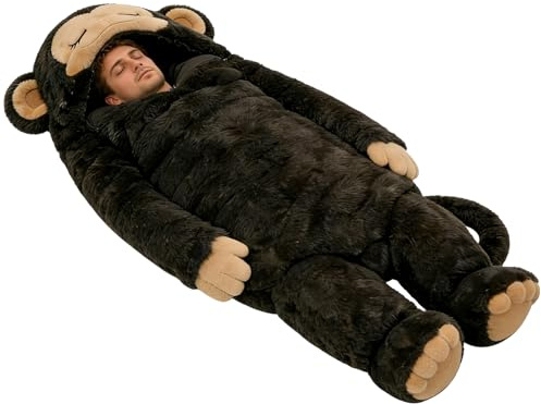 Saco de Dormir para Adultos,Manta de Peluche Lavable y Adorable | Saco Ligero para Viajes,Hombres, Mujeres, Viajes, Interior, Exterior, mochilero, Senderismo, Leer, Ver TV