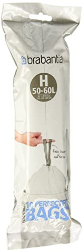 Brabantia Bin Liners, Size H, 50-60 L - 10 bags