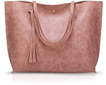 NICOLE&DORIS Femme Grand Sac Cabas à Main en Cuir PU - Sac Fourre-tout à Bandoulière Mode