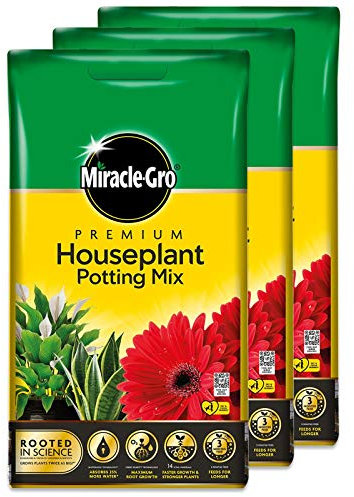 Tigerbox Bundle 3 x 10 Litre Miracle-Gro Premium Houseplant Potting Mix Compost