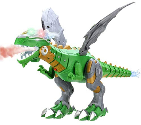 Akemaio Mist Spraying Robot Drago Kids Toy Walking Dinosaur respirante del Fuoco a spruzzo d'Acqua con luci e Suoni
