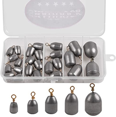 Angelgewichte Kit Bassguss Eisen Anglgewichte Wassertropfen Form Angelplatinen Gewicht Set Platinen Angel Set Angler Angelgerät Zubehör (25 STK)