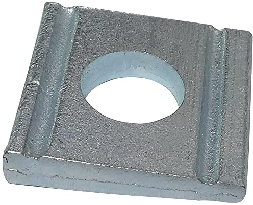 AERZETIX - Juego de 25 Arandelas cuadradas 8% pendiente - M8 - en acero galvanizado - DIN 434 - para perfiles en U - C48825