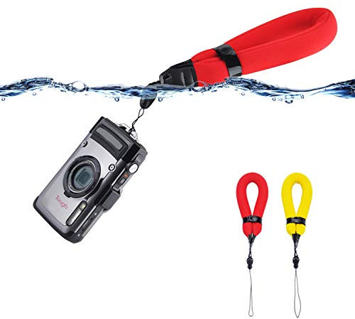 PROfezzion Dragonne Flottante pour Appareil Photo Étanches pour Fuji Fujifilm XP140 XP130 XP120 XP90 Olympus TG-7 TG-6 TG-5 TG-4 Kodak PIXPRO WPZ2 GoPro Hero 13 12 11 10 Nikon W300 W150 AW120 et plus