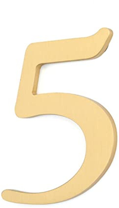 Numero civico esterno, portale o garage, rame, montaggio adesivo per parete in ottone numero adesivi per caselle postali, armadietti, carrozzerie, cartelloni pubblicitari, numeri di telefono