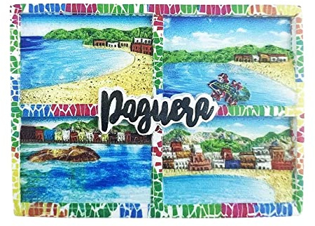 Mallorca Spanien 3D Paguera Kühlschrankmagnet Souvenir Geschenk, Kunstharz, handgefertigt, Mallorca-Kühlschrankmagnet, Heim- und Küchendekoration, Kollektion