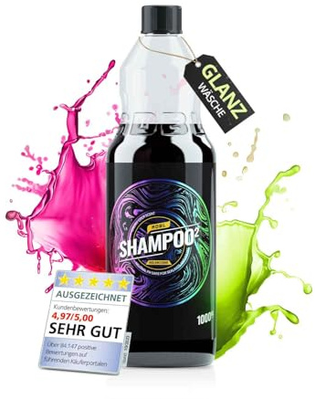 ADBL Shampoo 2 HOLAWESOME (1L) - pH-neutrales Shampoo Konzentrat für Auto & Motorrad - Kraftvolle Reinigung - entfernt Schmutz effektiv - Autowäsche, waschen, Autoshampoo, Handwäsche, Autoreiniger