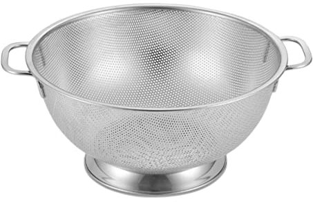 DOITOOL Colino in Acciaio Da Cucina Con Manico Resistente e Base Autodrenante Per Scolapasta Per Pasta Verdure e Cereali