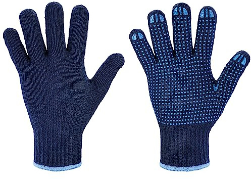Stronghand HandschuhMan. 3 Paar Grobstrick Arbeitshandschuhe mit Noppen für optimalen Griff Gr. 7 bis 11 (Größe 10/XL)