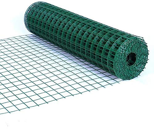 GENSNRY Dekorative Zäune Bauzaun für den Außenbereich, Metall-Sicherheitsnetz, vinylbeschichteter Schweißdraht, 6 cm Maschendraht für die Geflügelzucht, Straßensperre (Farbe: 2 mm, Größe: 1,5 x 30 m