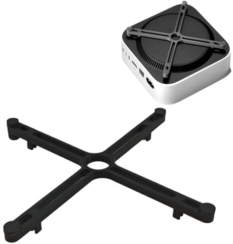 Standfuß Zubehör für Mac mini M4/ M4 Pro 2024,Power Button Base 3D-Druck Druck Druckschalter für Desktop Computer,Mount Dock Kühlung Desktop Halterung,Einfaches EIN- und Ausschalten