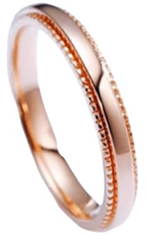 Ayoiow Verlobungsringe Vorsteckring Einfach, Verlobungsring 585 Gold für Freundin Größe 57 (18.1)| 14K Roségold | Trendiger Modeschmuck für Abschluss