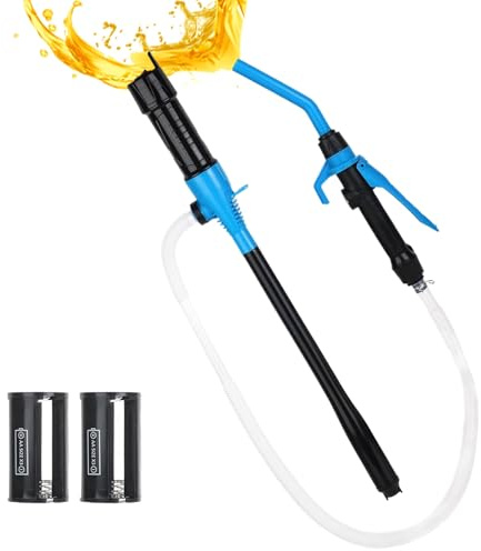 Pompe de Transvasement à Batterie | Extracteur de Siphon à Fluide | Pompe de Électrique | Pour Transmission Aquarium Bateau Voiture Camping-Car Générateur Tondeuse Chantier
