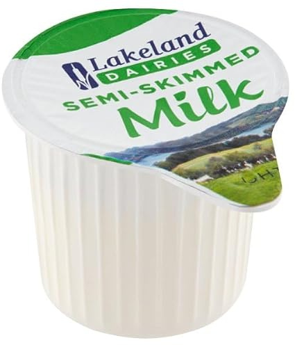 Lakeland Dairies Semi-Skimmed UHT Milk Portions 120 x 12ml | Case of 1
