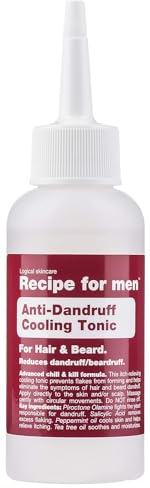 RECIPE FOR MEN Anti-Schuppen Tonic - Leave-In Haar- und Bartpflege, lindert Juckreiz, beugt Schuppen vor, hergestellt in Schweden, 100 ml